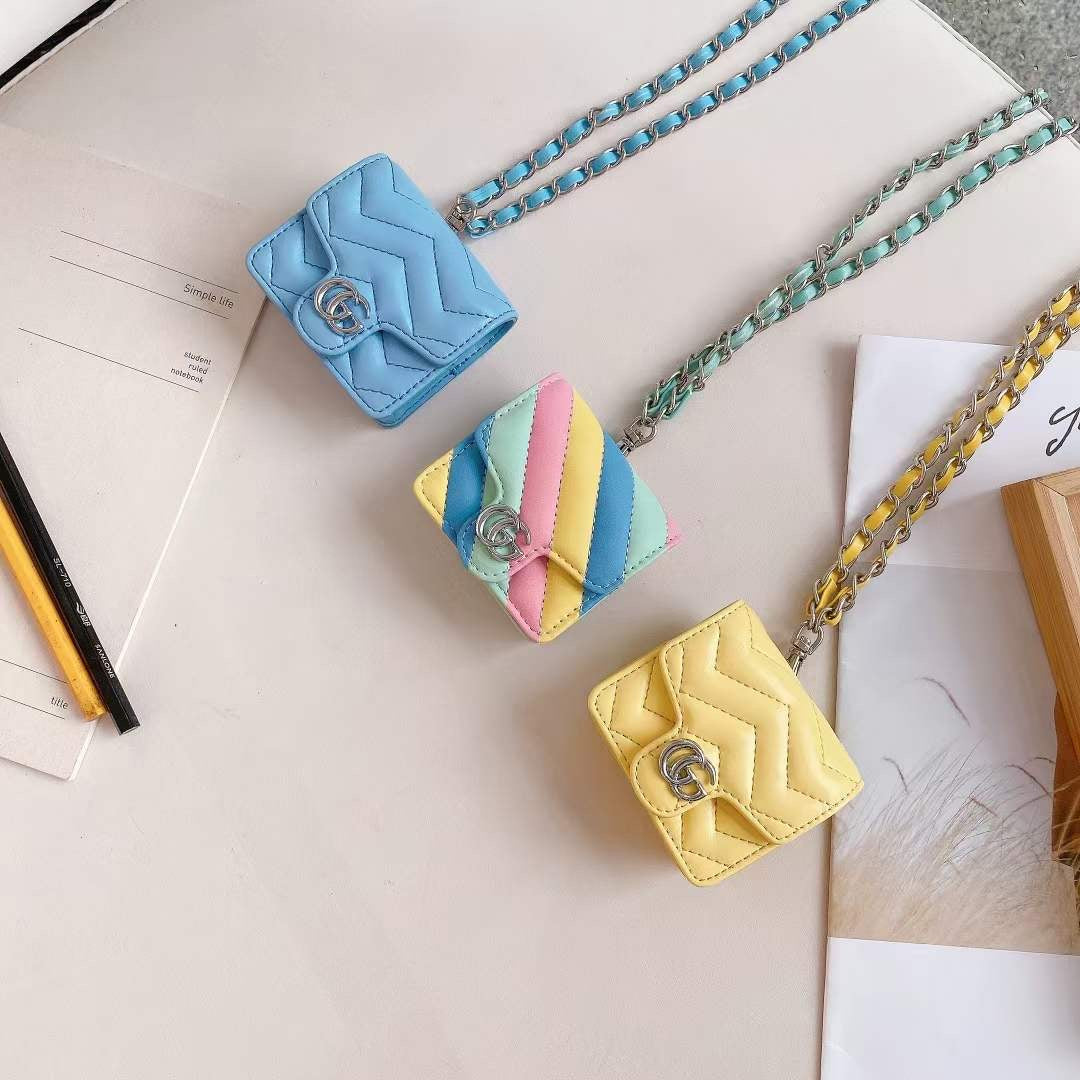 Leather Gee Gee Quilted AirPod Case