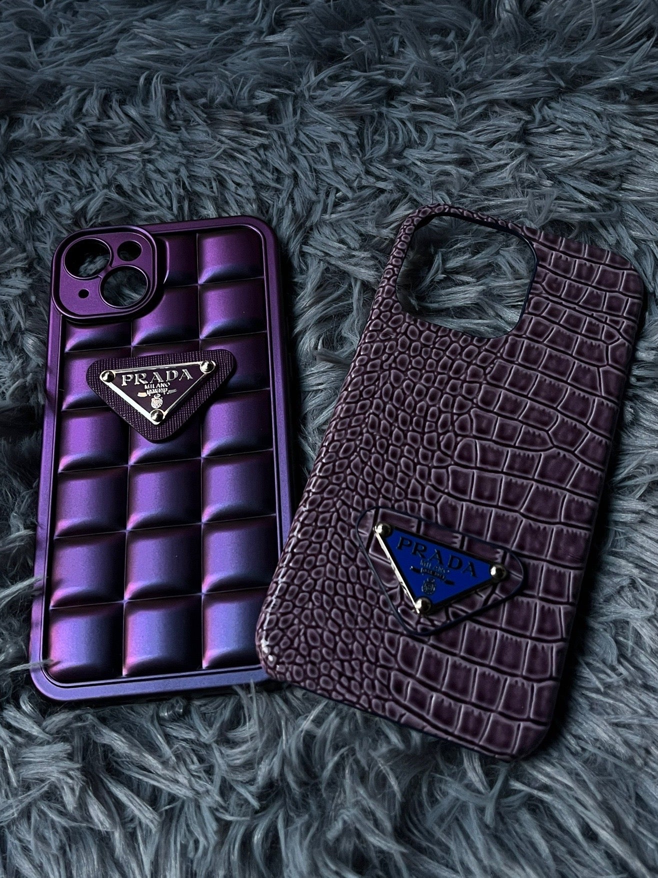 Purple iPhone 14 Pro Max croc case