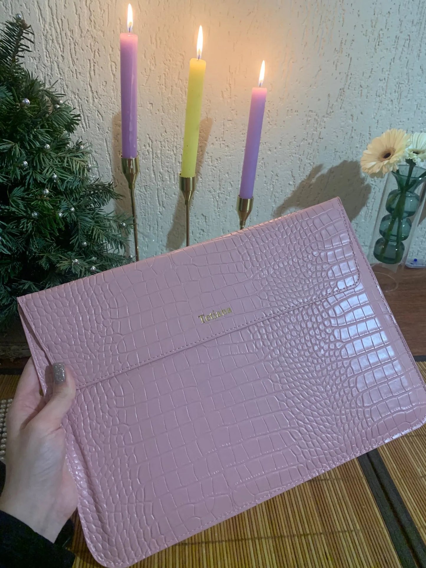 Custom Leather Laptop Sleeve For Macbook Cover Laptop Bag