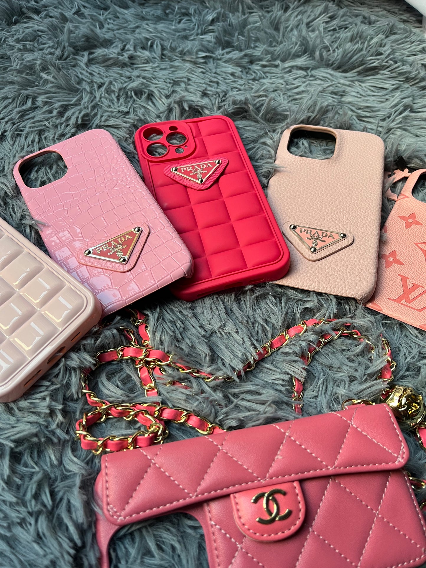 Uk Only. Pink iPhone 14 and iPhone 13 Croc PDA Case