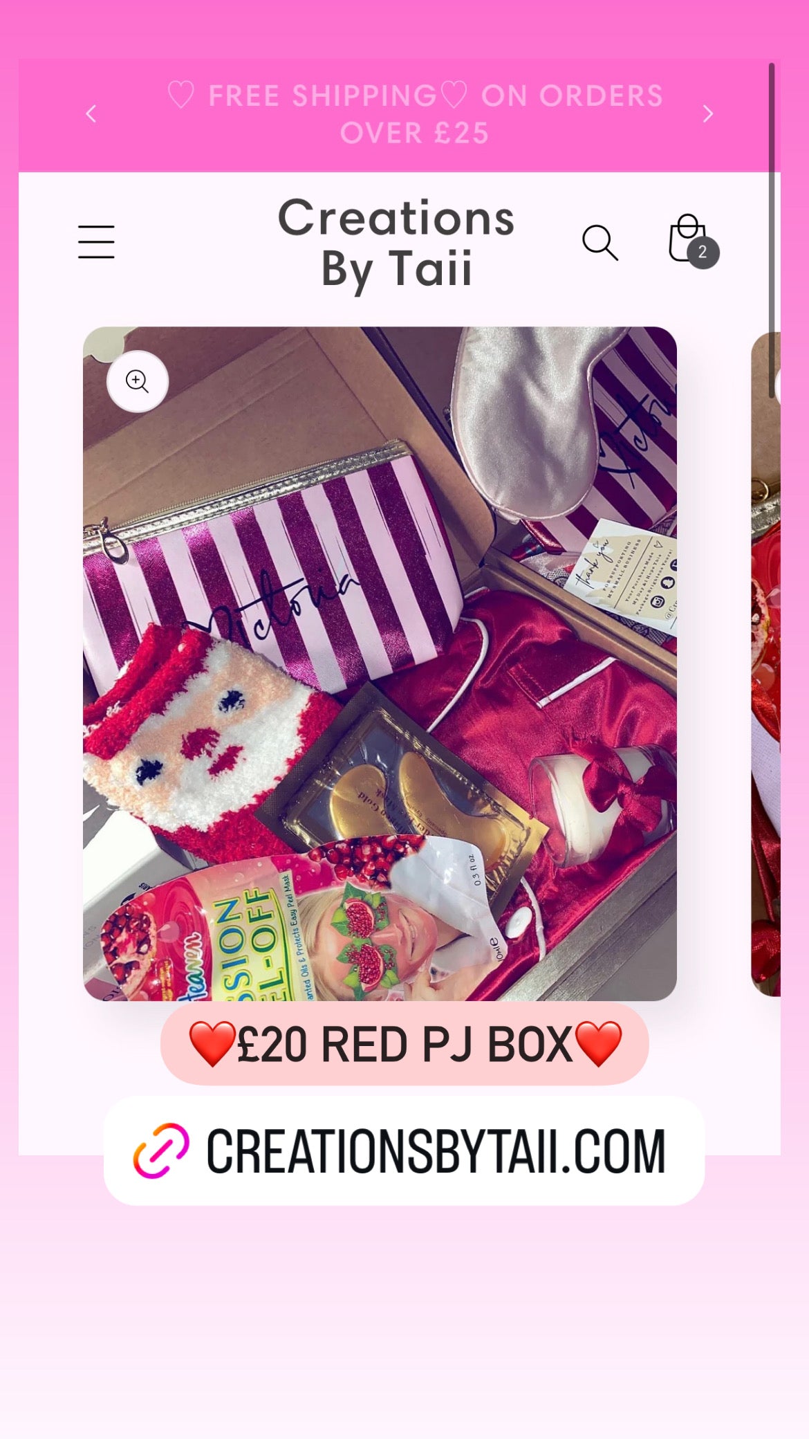 Red Pyjama Gift Box Set