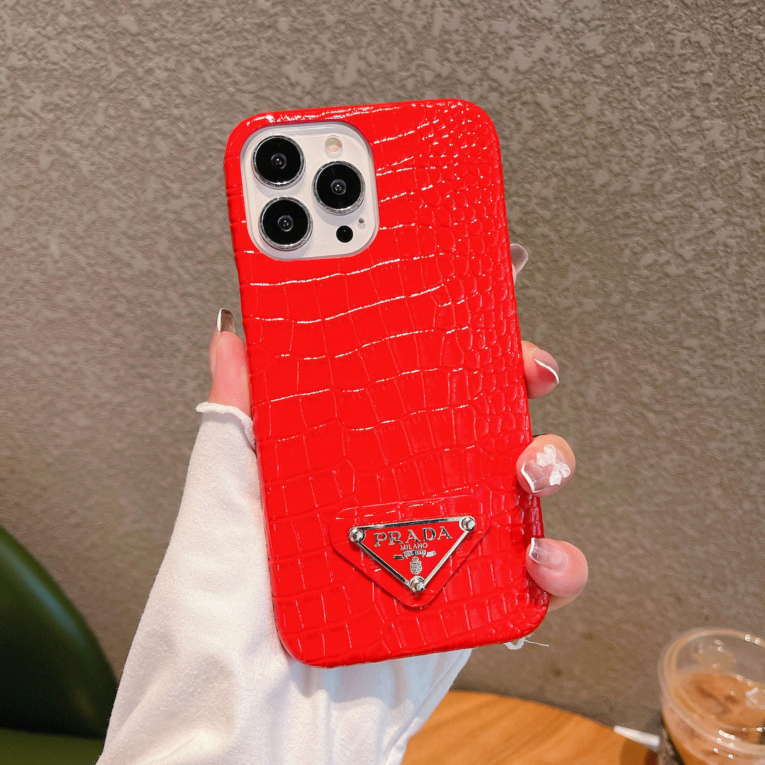 Rara Shiny Croc Pattern iPhone case