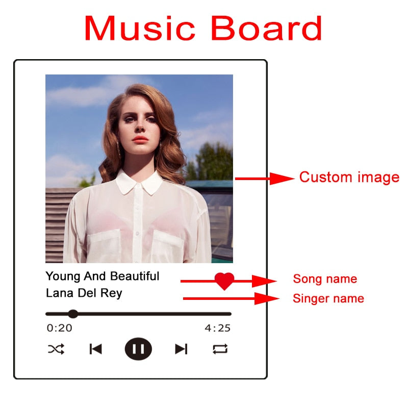 Personalised Spotify Music Gift Plaque