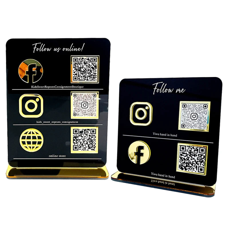 Customised Social Media Signs