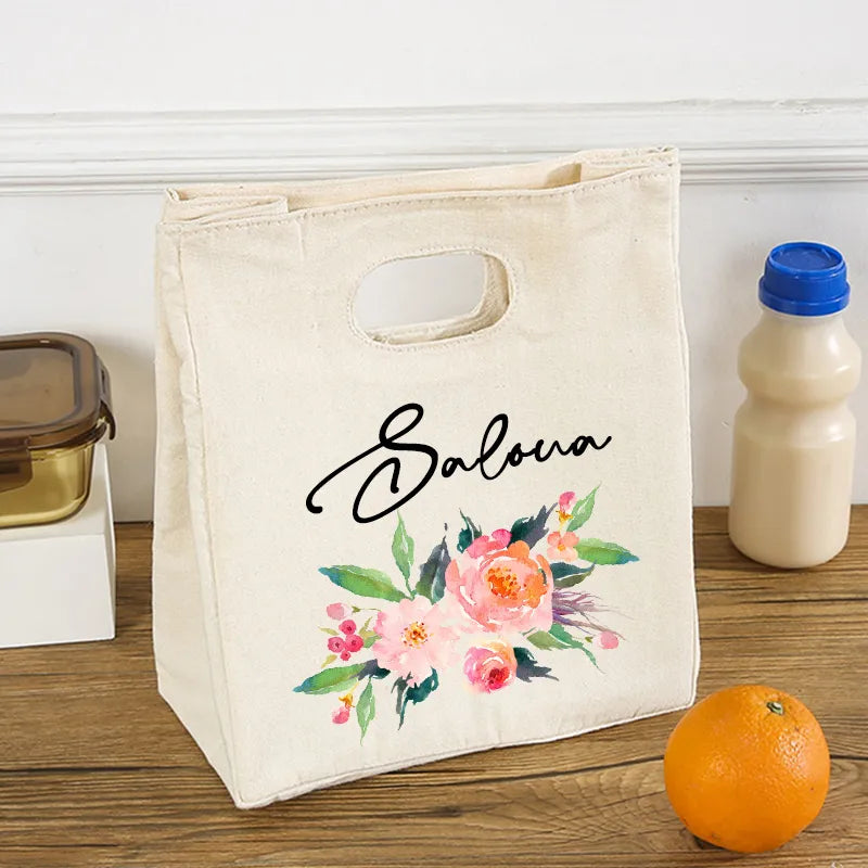 Custom Insulated Flower Cooler Lunch Box Bag