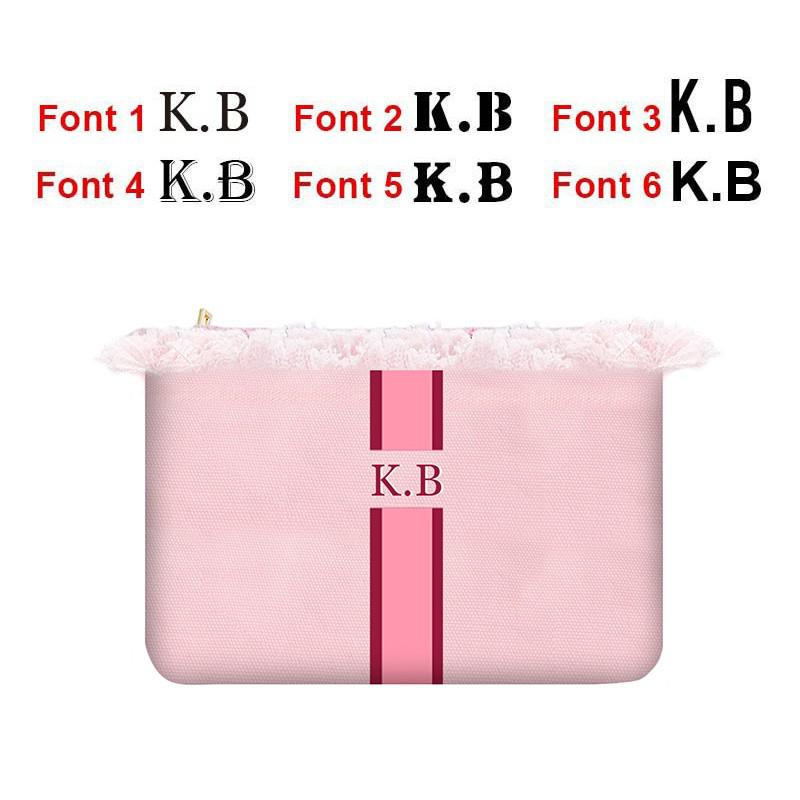 Customisable Stripe Tassel Cotton Clutch Bag