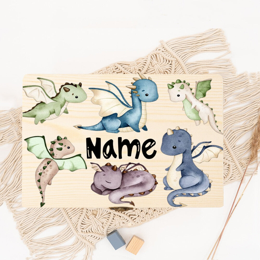 Personalised Baby Wooden Memory Box