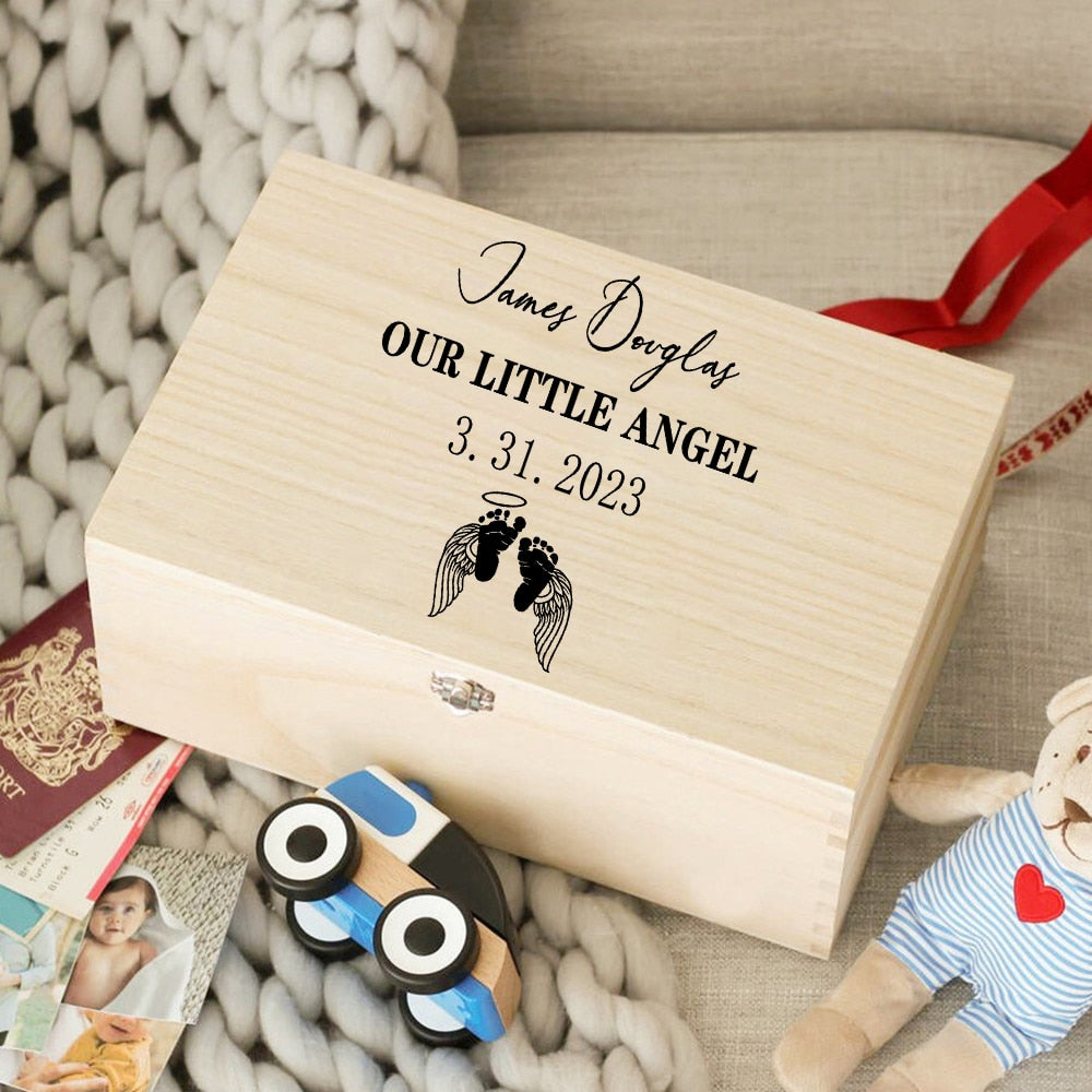 Custom Baby Wooden Memory Box