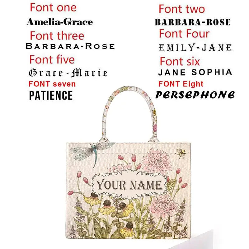 Personalised Large Capacity Canvas Tote Travel Bag