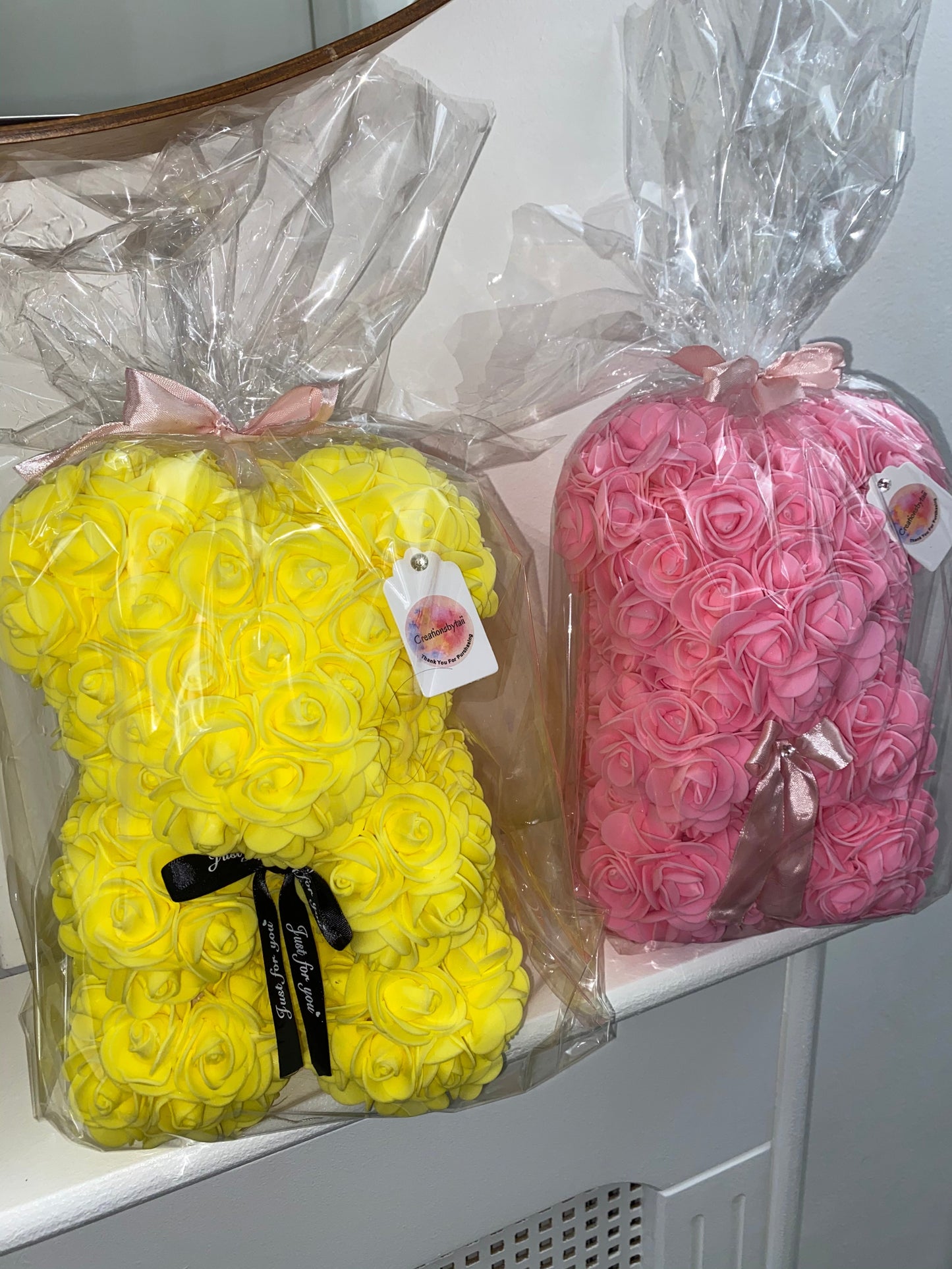 25cm Boxed Flower Rose Teddy Bear