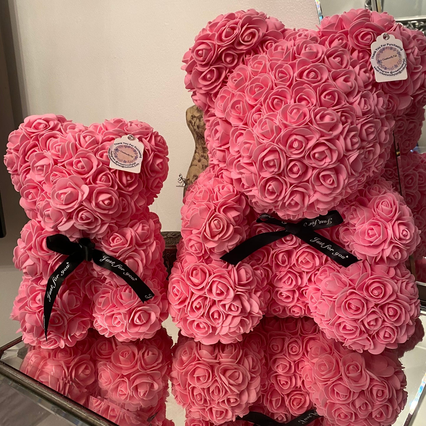 25cm Boxed Flower Rose Teddy Bear