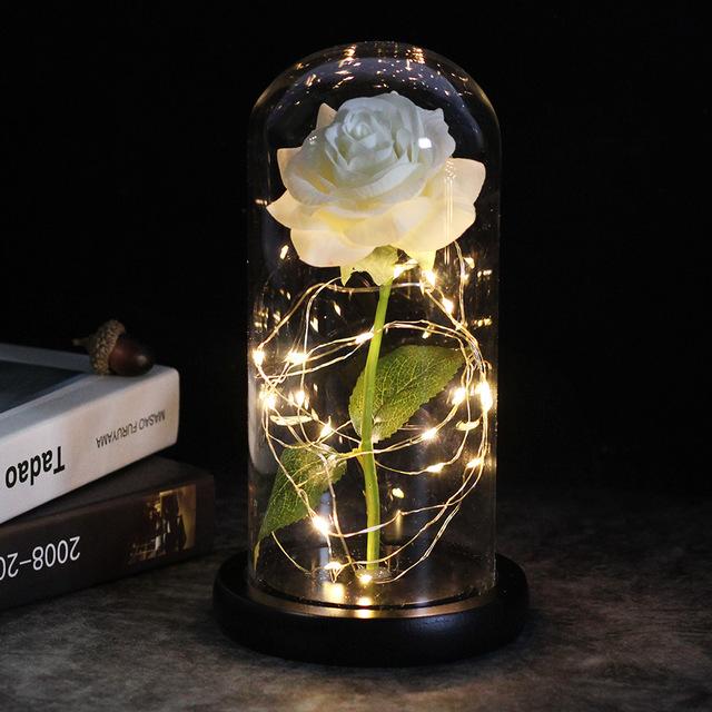 LED Rose Dome With Fairy Lights