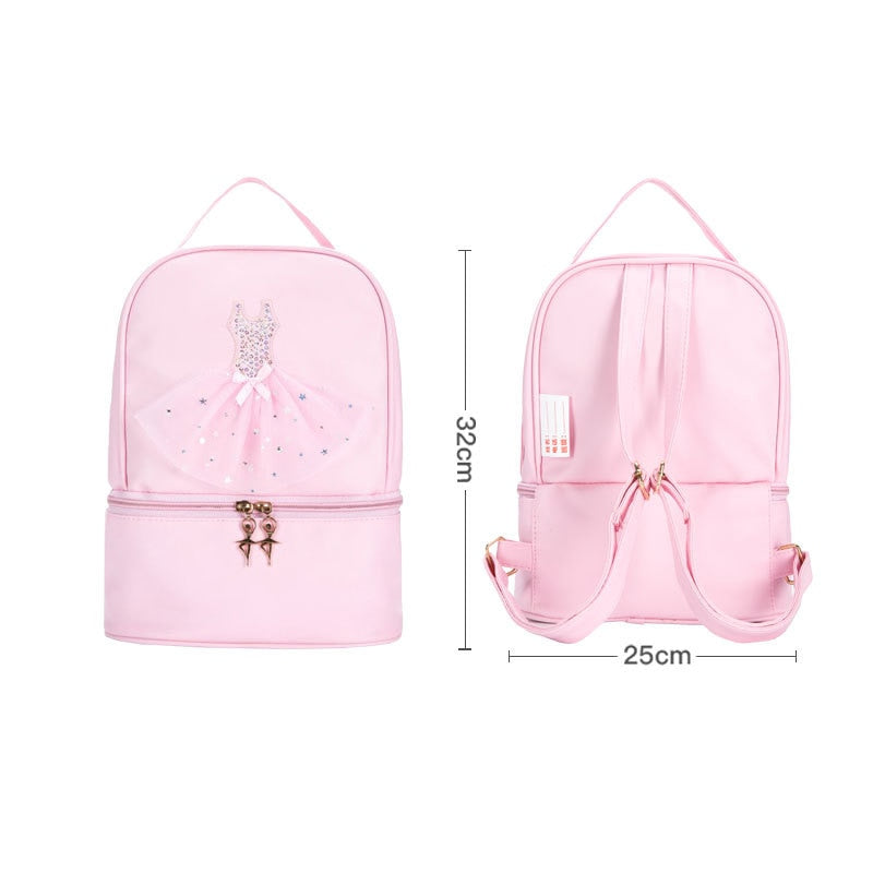 Personalised Ballet Bag for Girl Ballerina Dance Bag Backpack