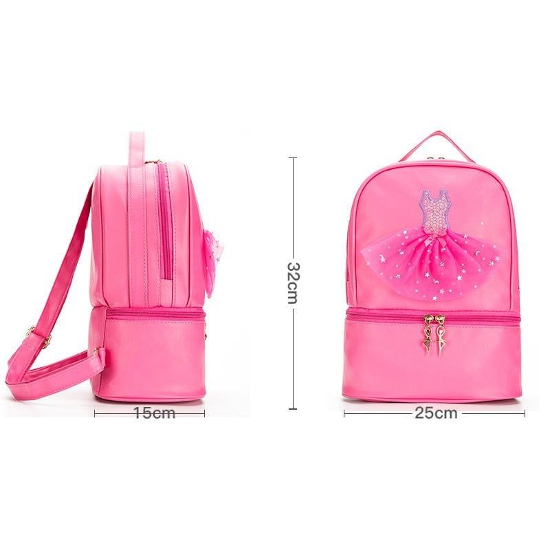 Personalised Ballet Bag for Girl Ballerina Dance Bag Backpack