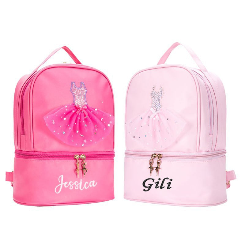 Personalised Ballet Bag for Girl Ballerina Dance Bag Backpack