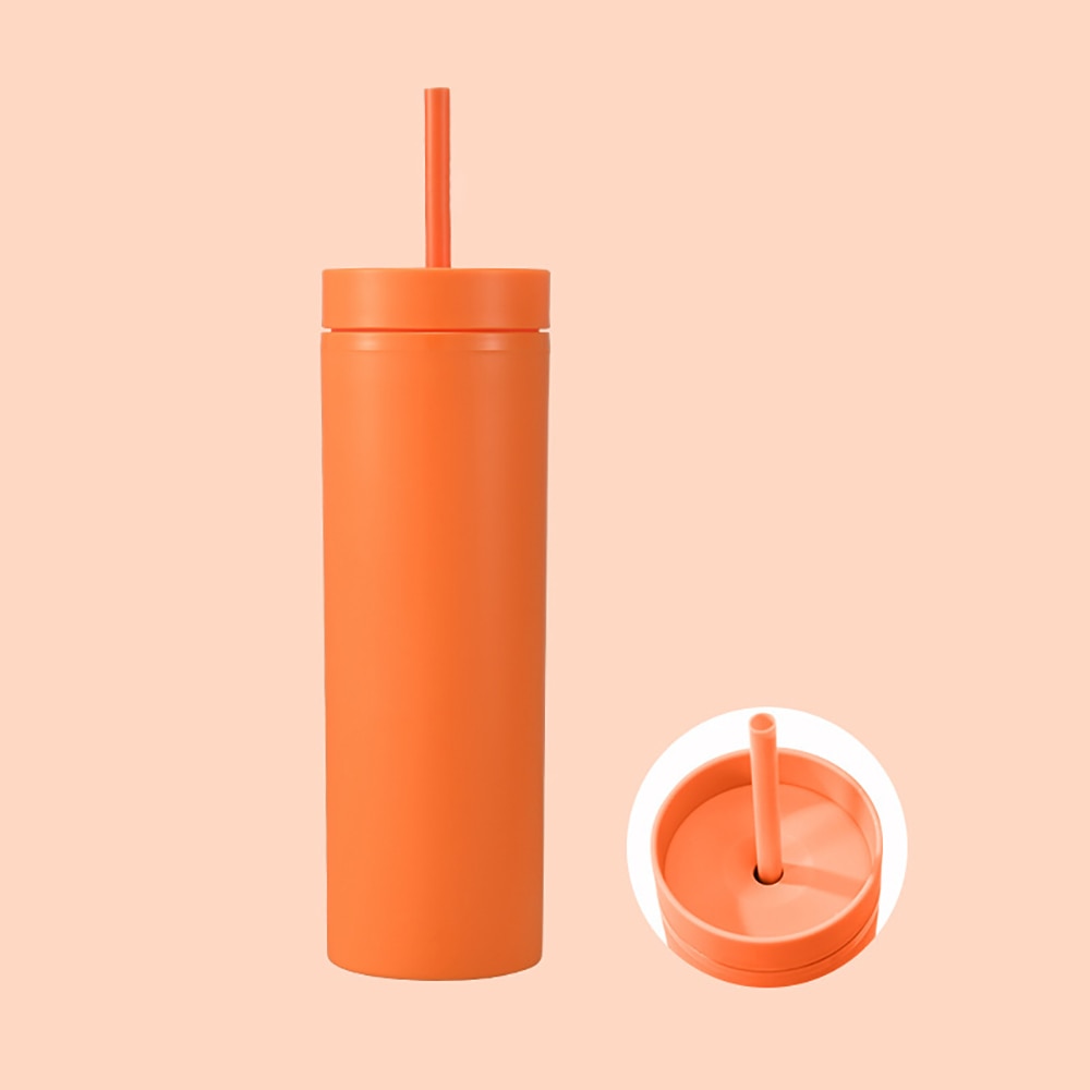 Personalised 16oz Matte Tumbler With Straw