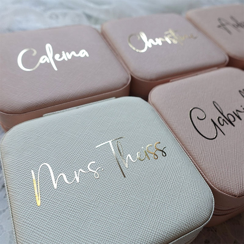 Personalised Travel Jewelry Case Gift