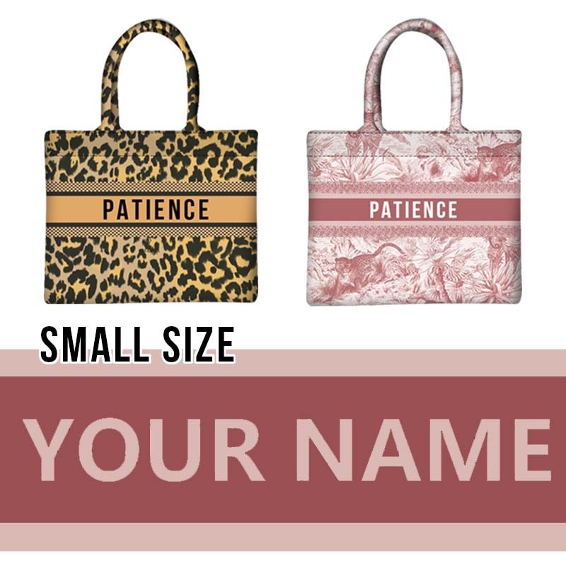 Medium Artistic Printed Linen tote bag