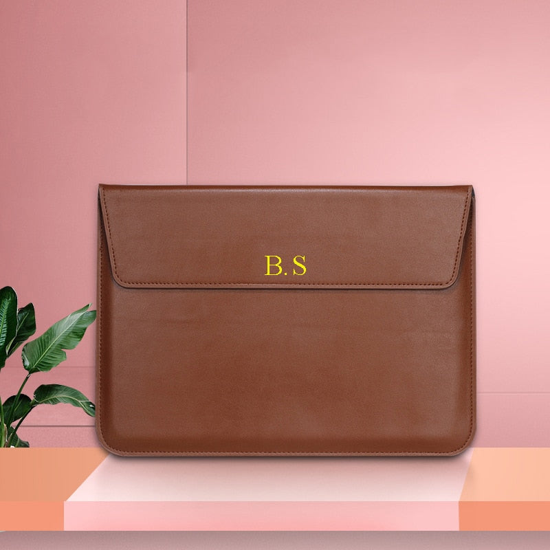 Custom Leather Laptop Sleeve For Macbook Cover Laptop Bag