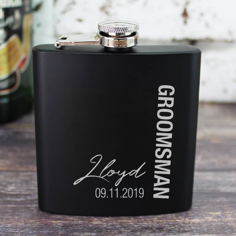 Personalised 6OZ Pocket Portable Stainless Steel Hip Flask