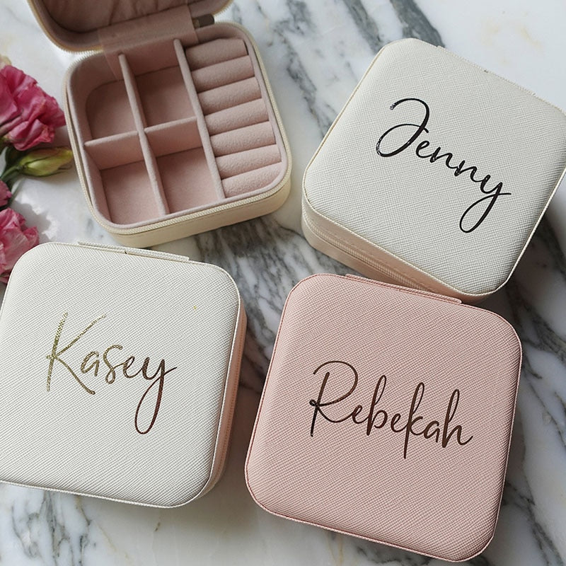 Personalised Travel Jewelry Case Gift