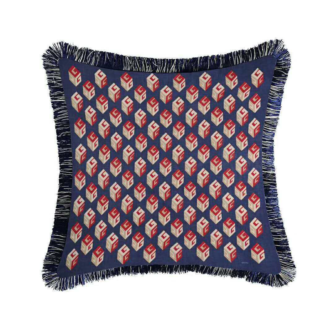 Luxury GG Printing Square Pillowcase Cushion Cover
