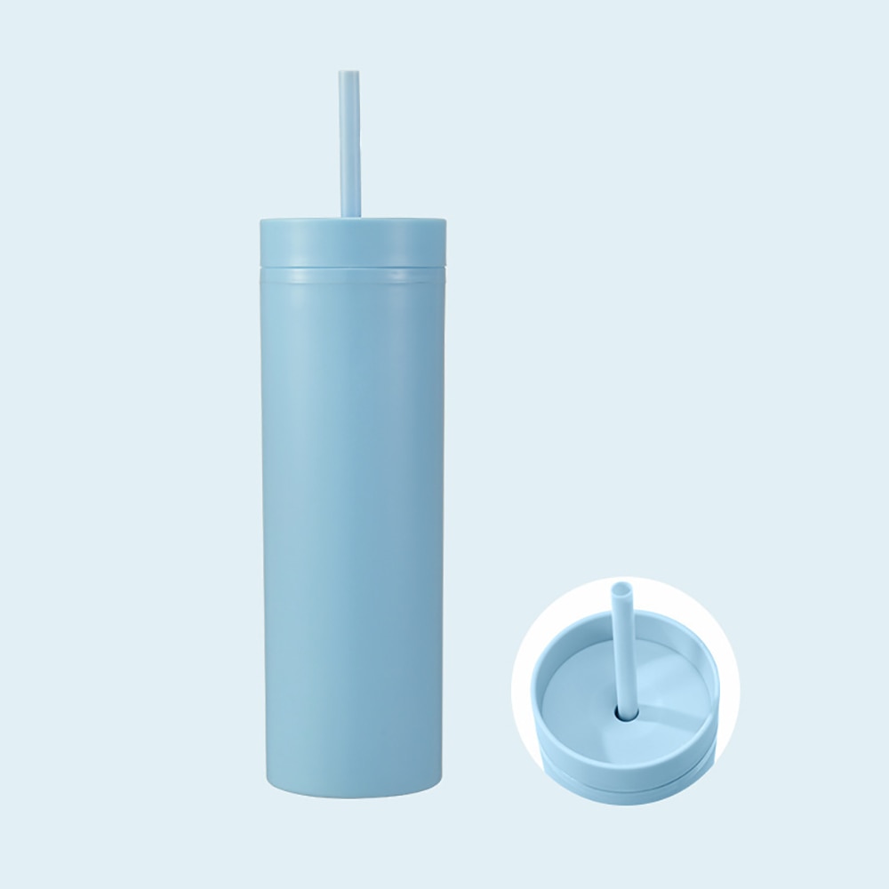 Personalised 16oz Matte Tumbler With Straw