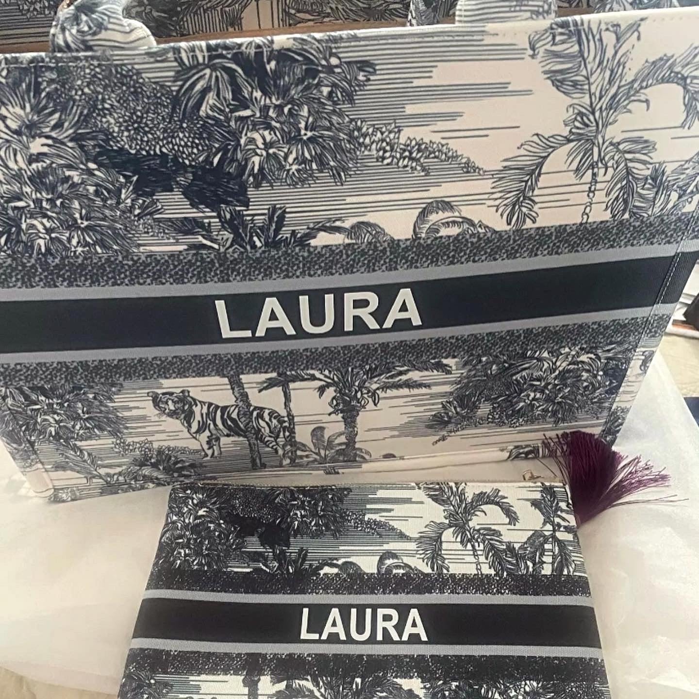 Custom Pattern Clutch Pouch Bag