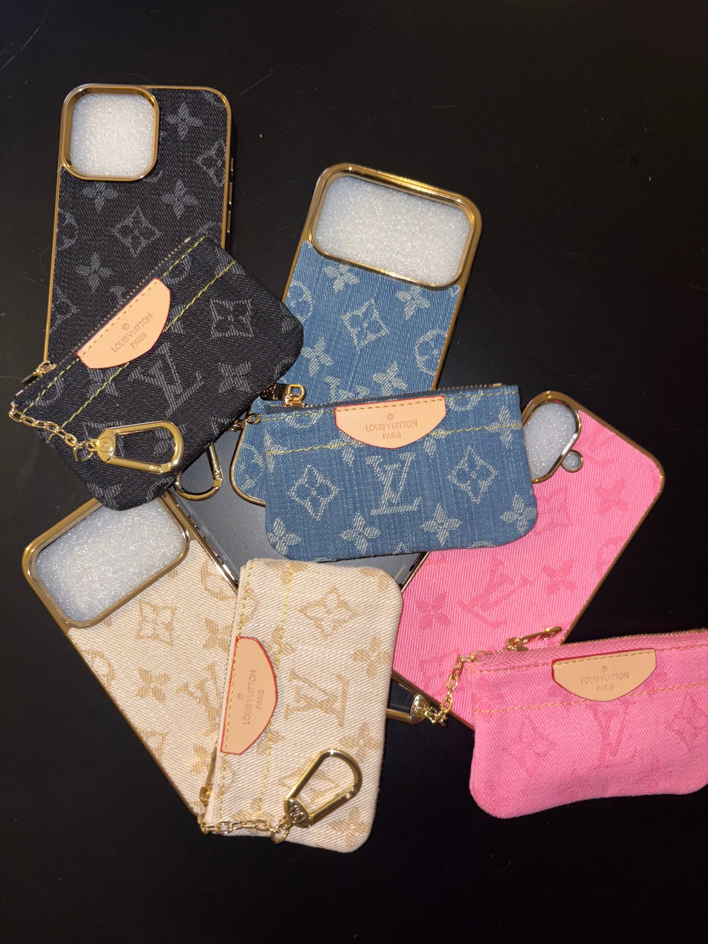 Louie 2pc Set (Phone Case & Coin Purse)