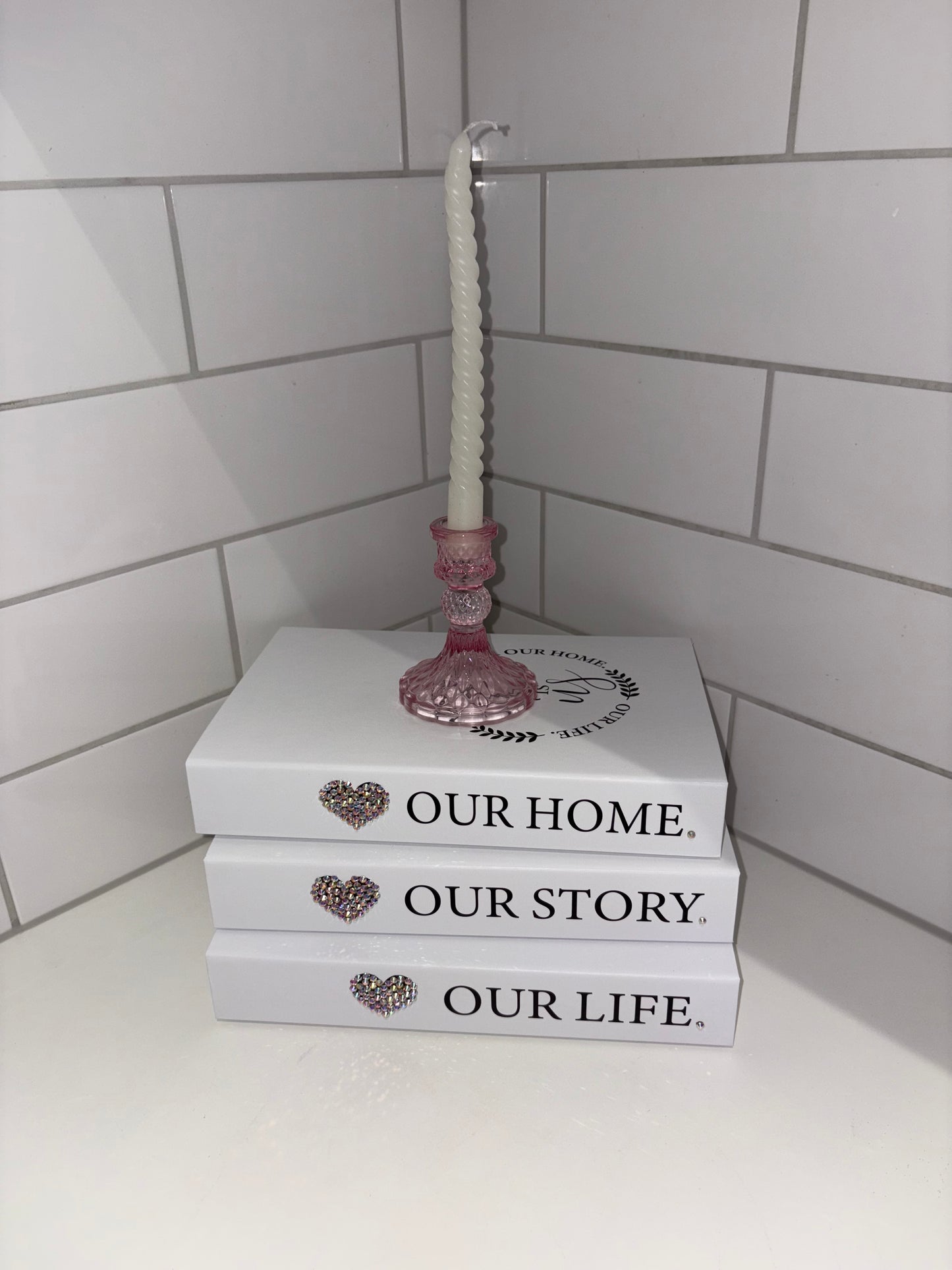 Family Home Sparkle Decor Books 3pcs Set