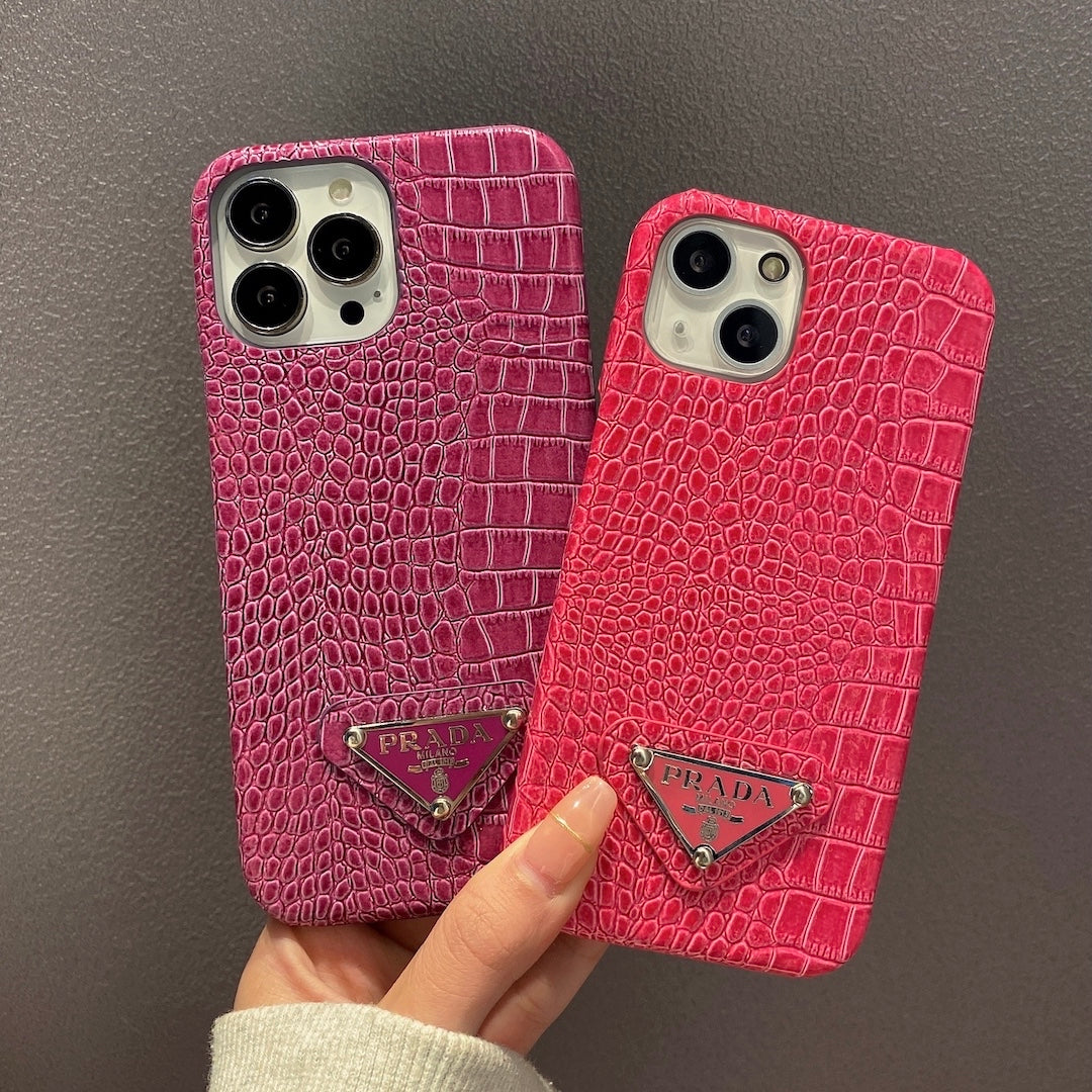 Rara Shiny Croc Pattern iPhone case