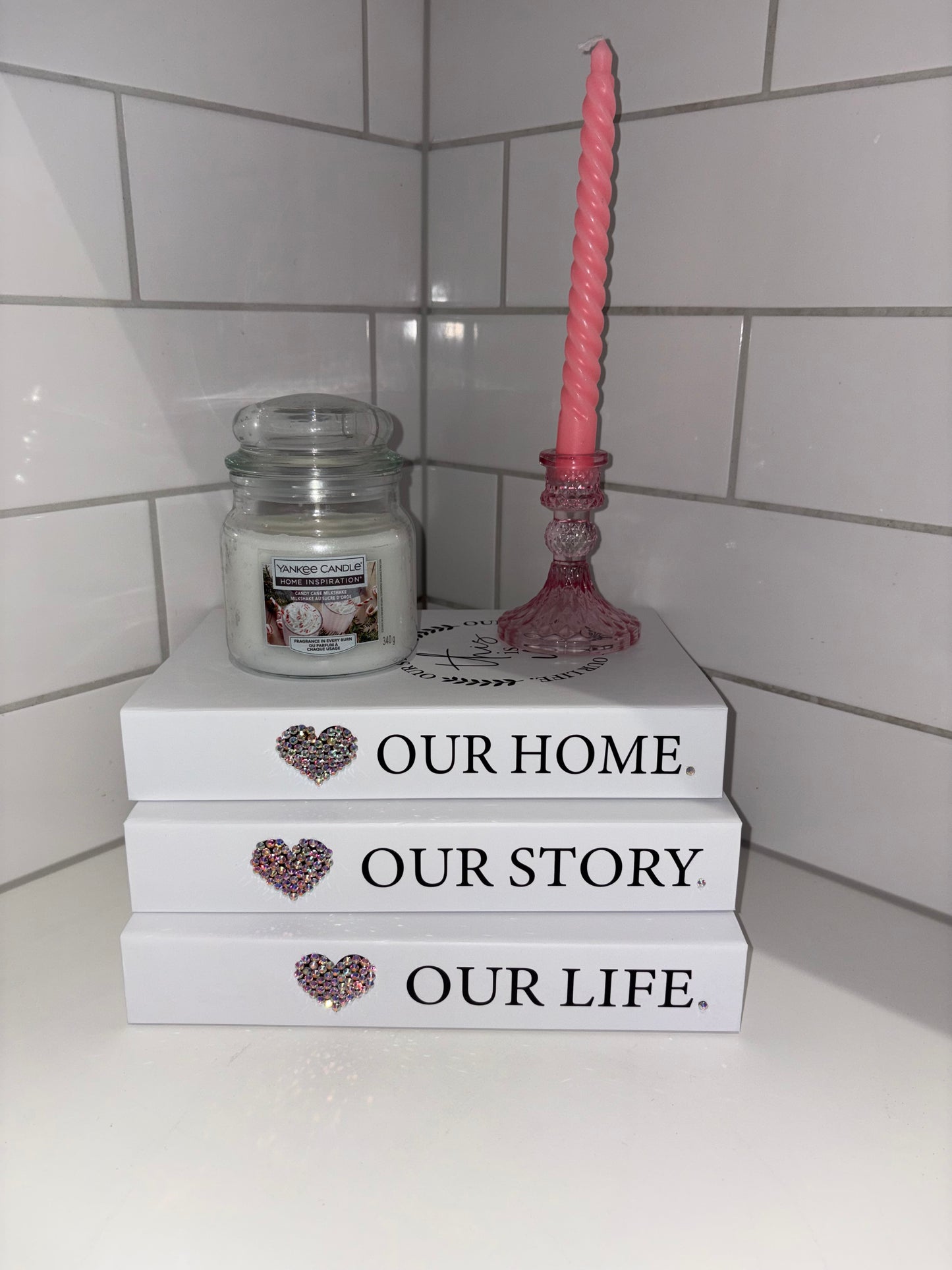 Family Home Sparkle Decor Books 3pcs Set