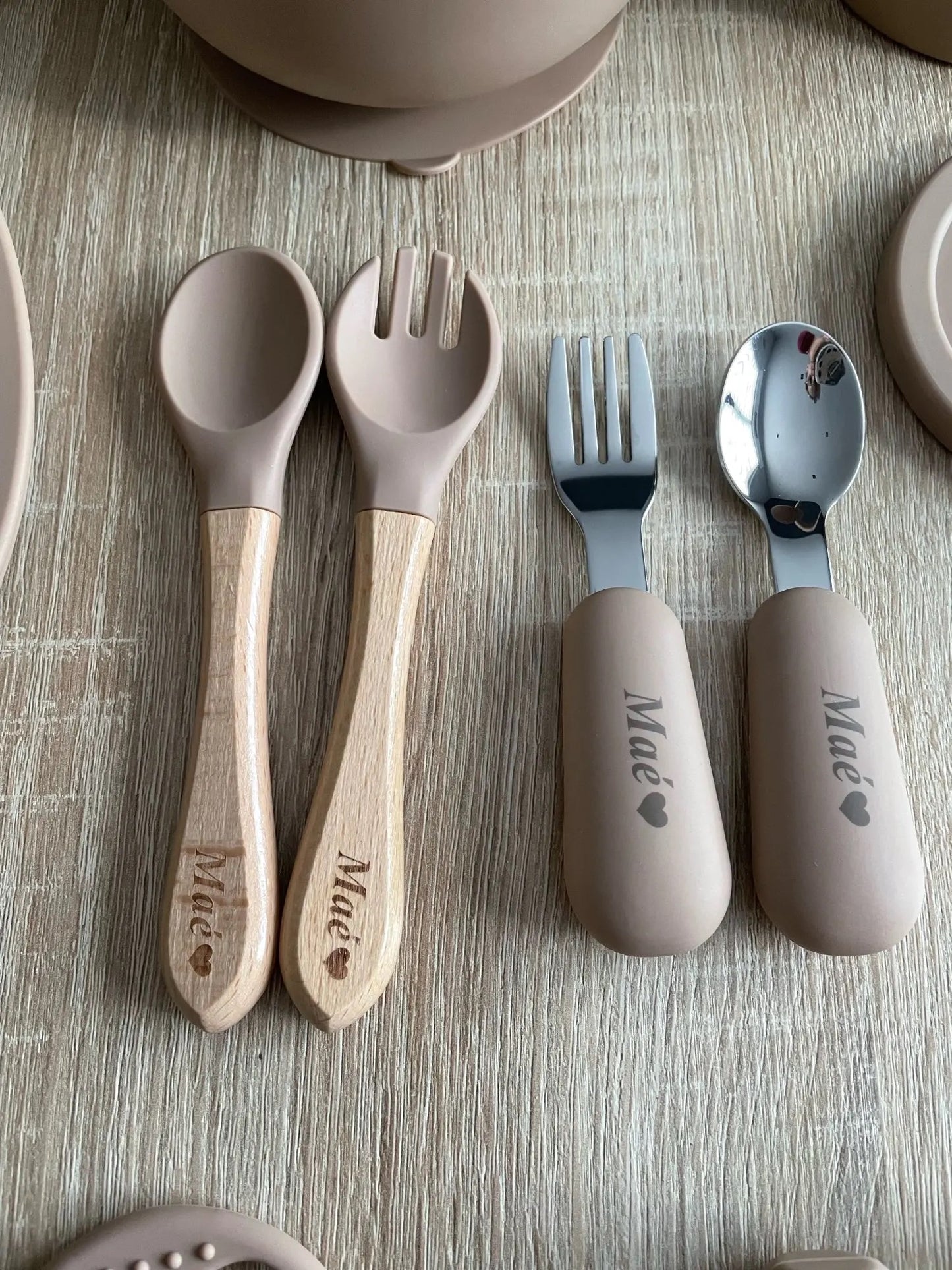 14 Pcs Silicone Feeding Sets For Baby Tableware