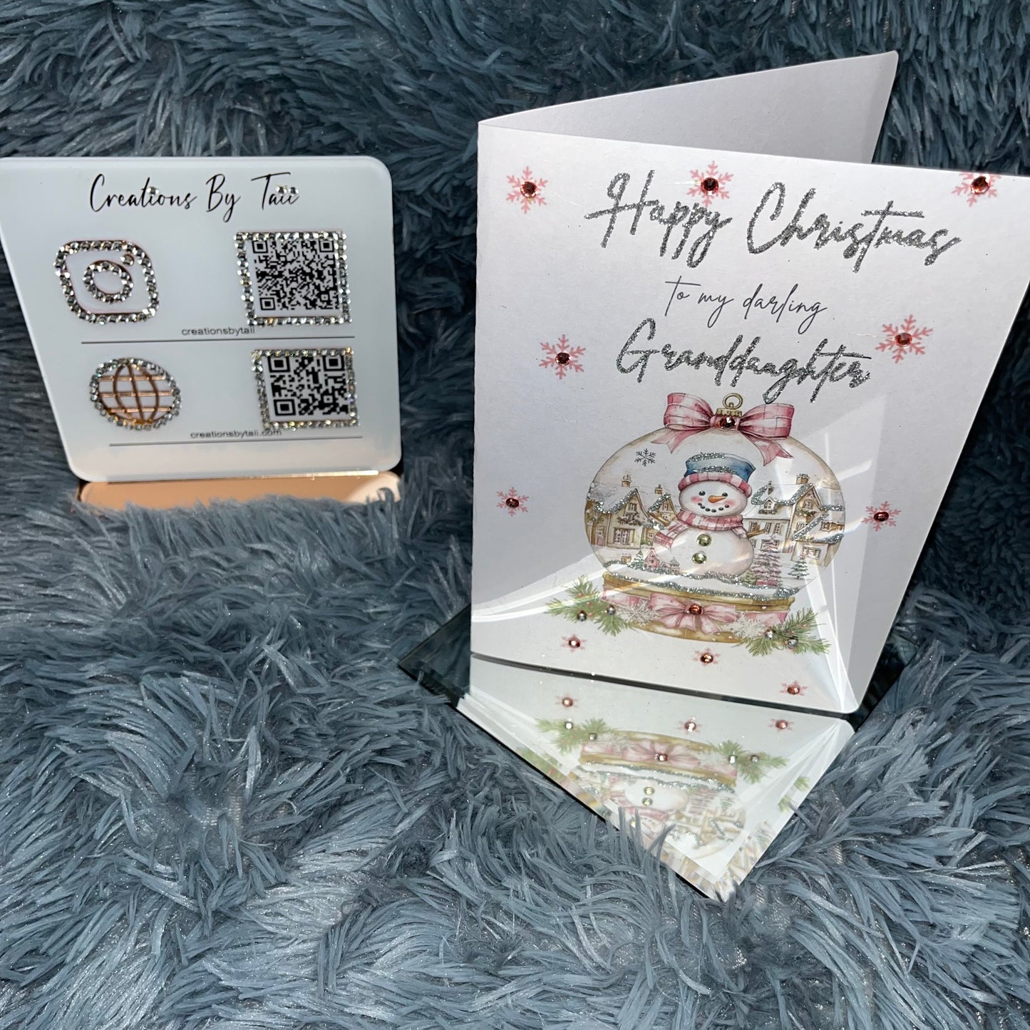 Christmas snow globe Card