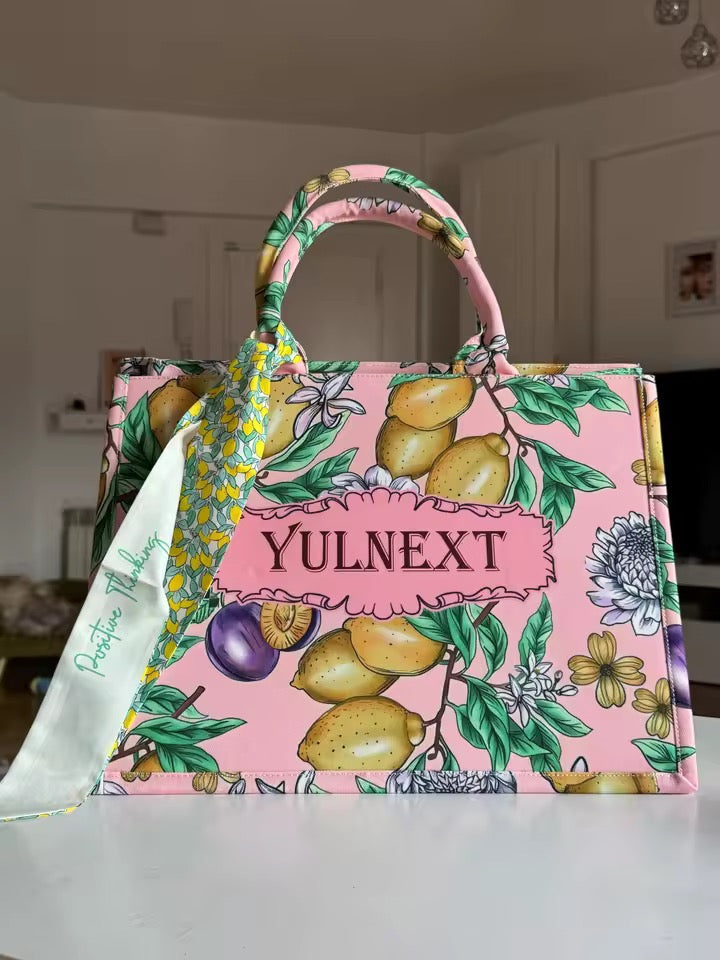 Personalised Large Capacity Canvas Tote Travel Bag
