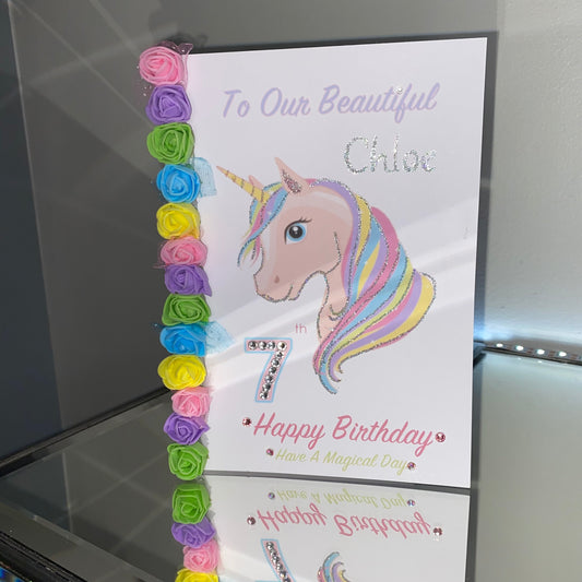 Unicorn Rose card