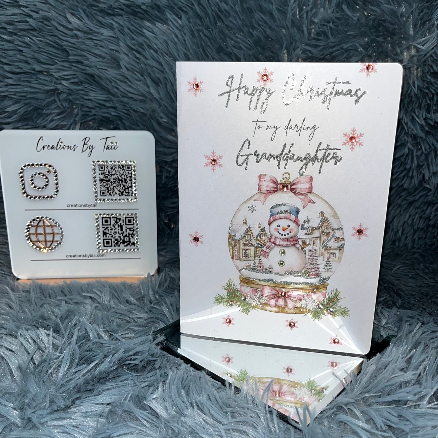 Christmas snow globe Card
