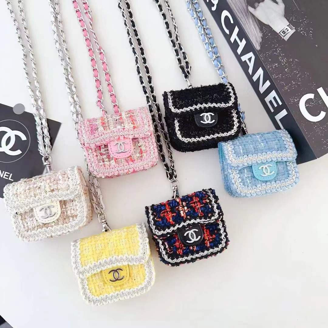 Tweed CeeCee Quilted AirPod Case