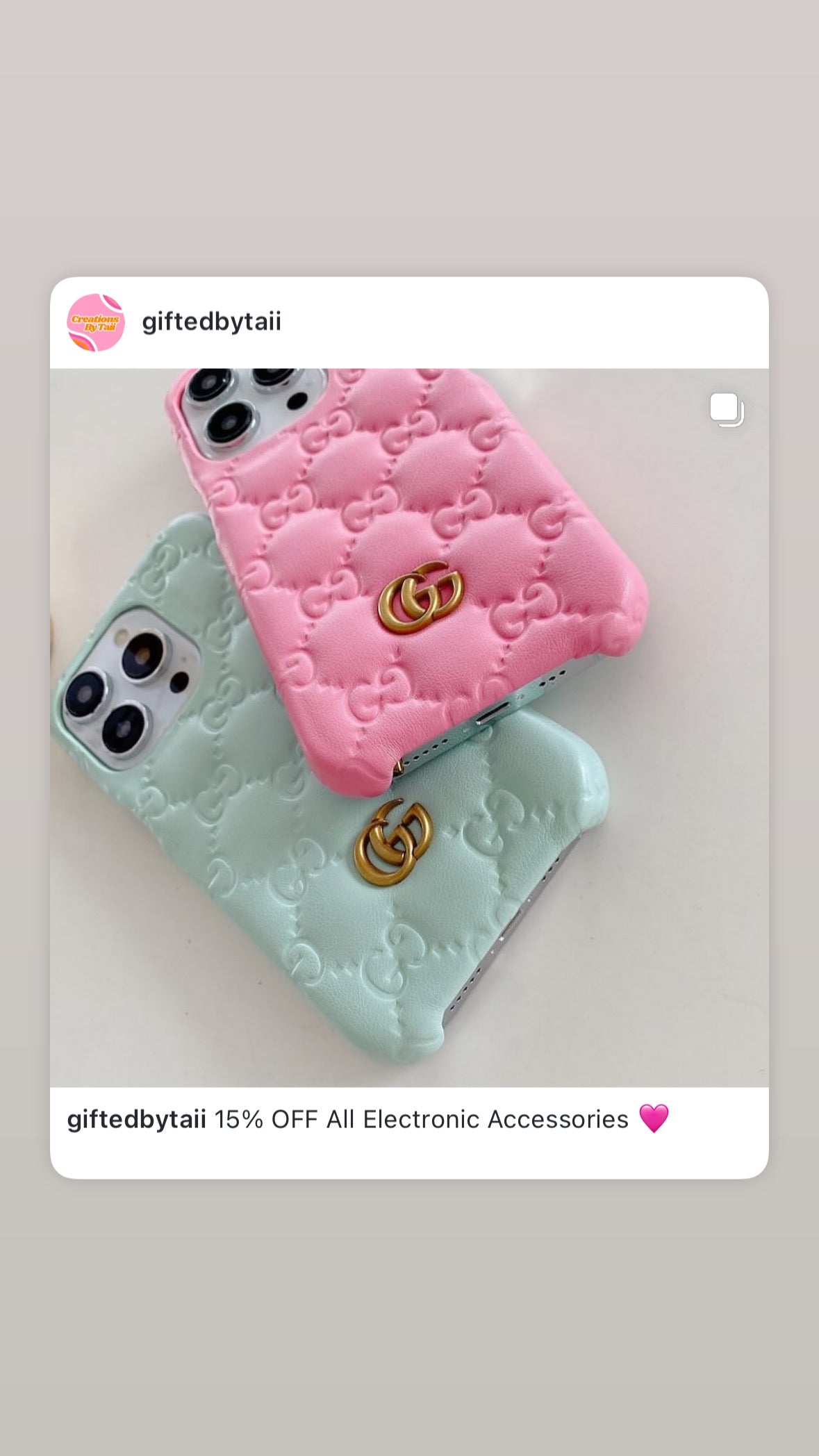GeeGee printed iPhone case