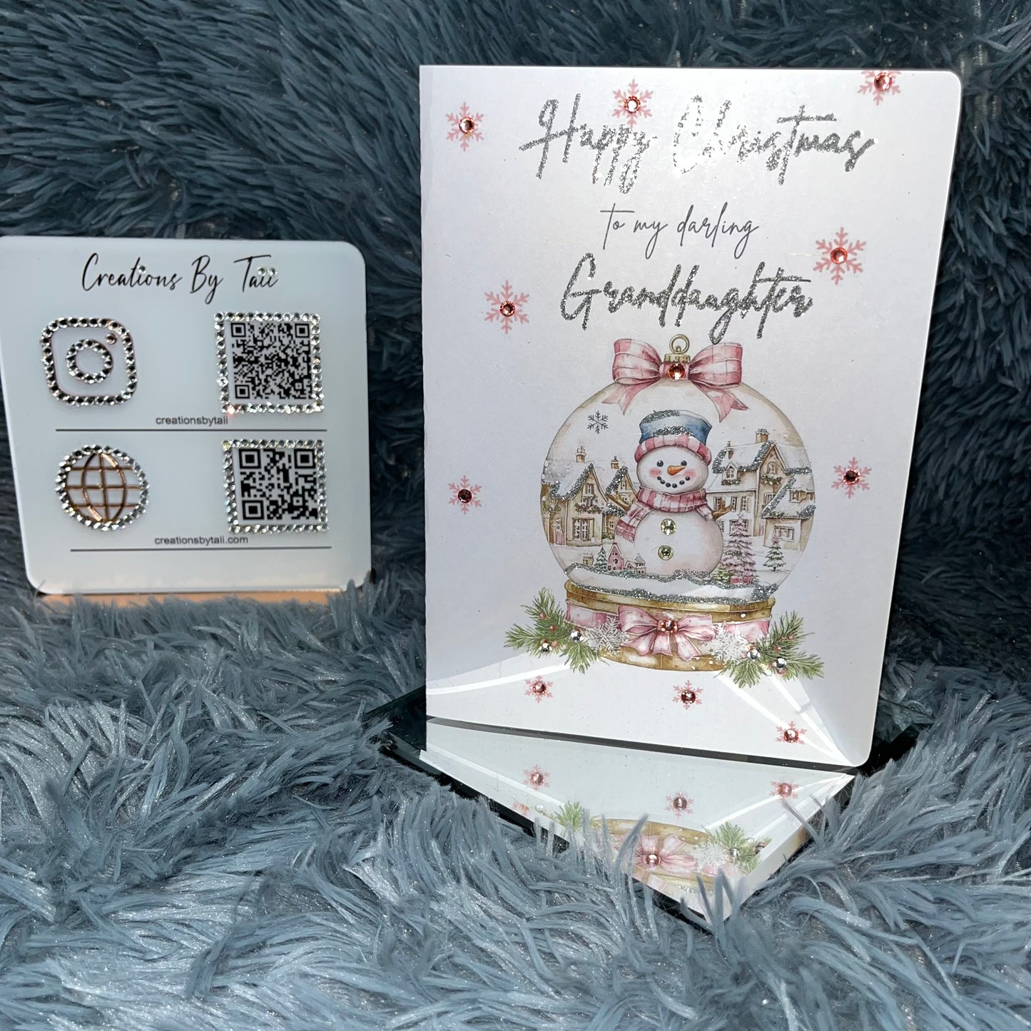 Christmas snow globe Card