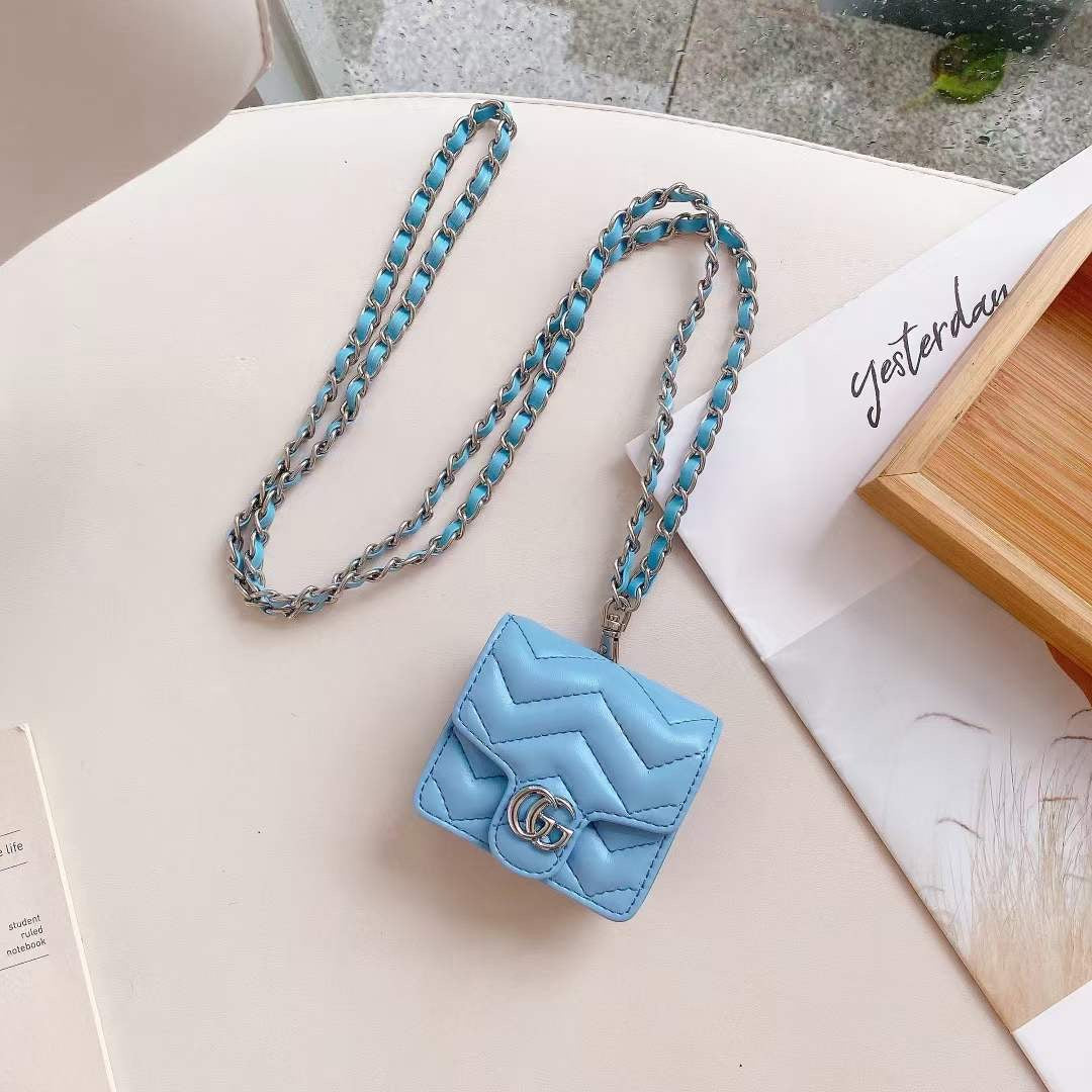 Leather Gee Gee Quilted AirPod Case