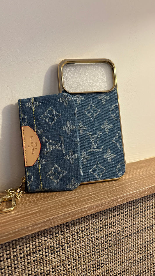 iPhone 17 Pro max blue denim set