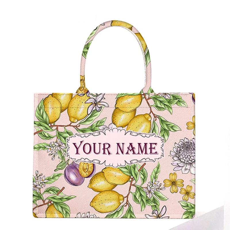 Personalised Large Capacity Canvas Tote Travel Bag