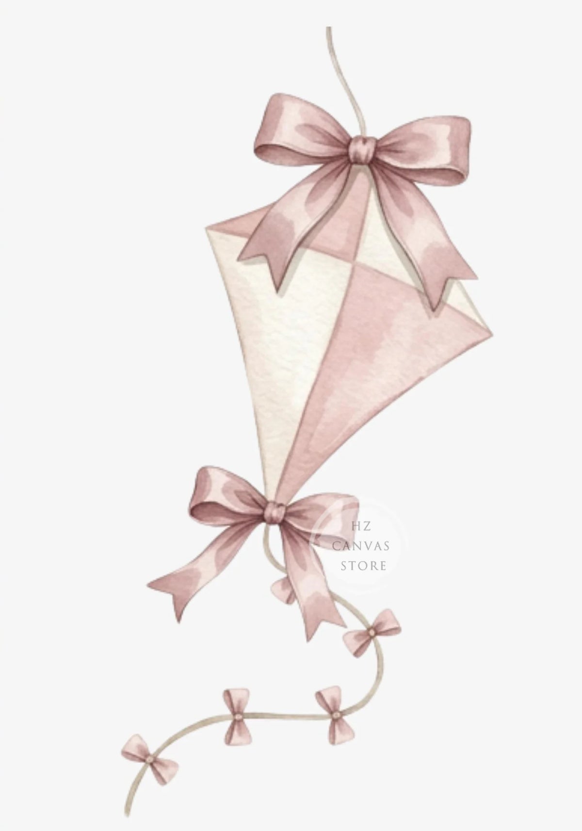 Pink Nursery Canvas Print Wall Art