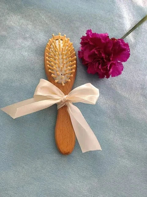 Engraved personalised wooden hairbrush Customized Bridesmaids Hair Comb Gifts Children's Birthday Present Christmas Present