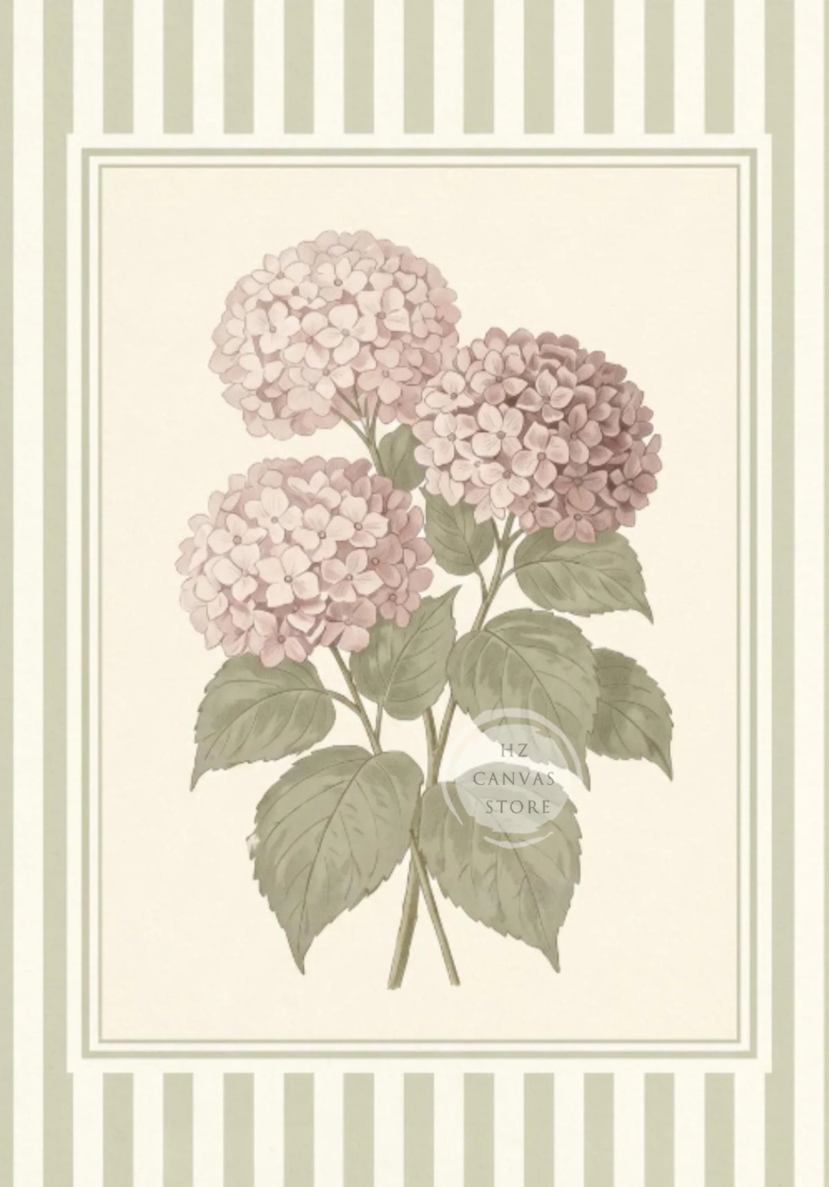 Pink Nursery Canvas Print Wall Art