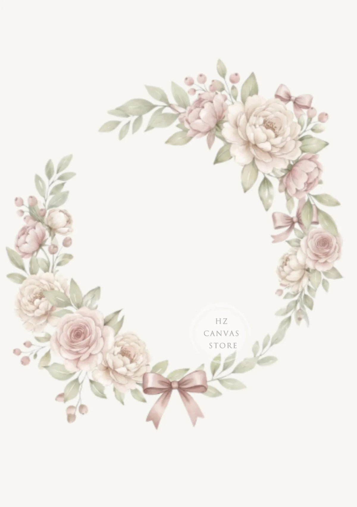 Pink Nursery Canvas Print Wall Art
