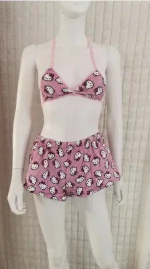 Hello Kitty  Ladies Pajamas 2 Pieces Set