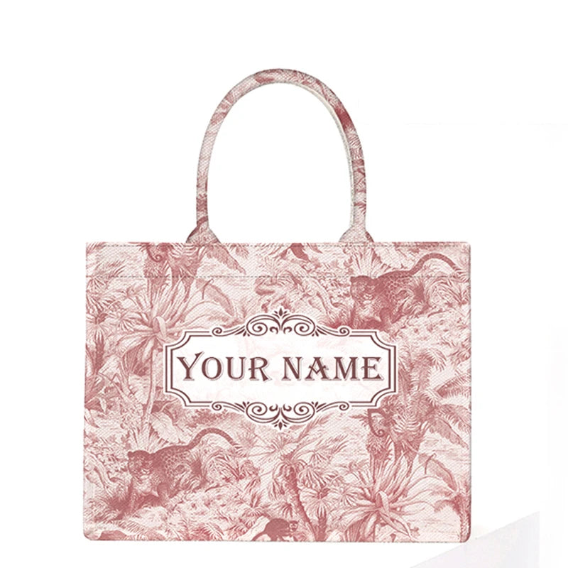Personalised Large Capacity Canvas Tote Travel Bag