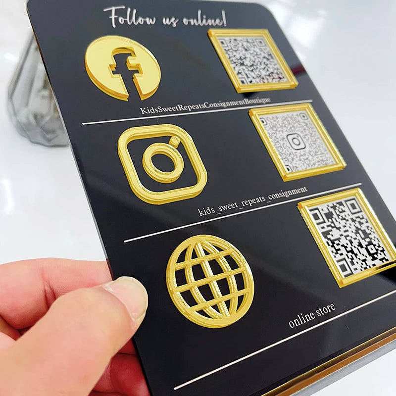 Customised Social Media Signs